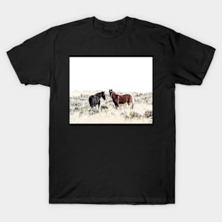 Horses, Horse print, Horse art, Wall art, Wall decor, Trendy print, Animal print, Interior T-Shirt